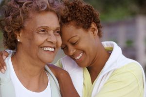 Mother and Daughter Sharing a Laugh