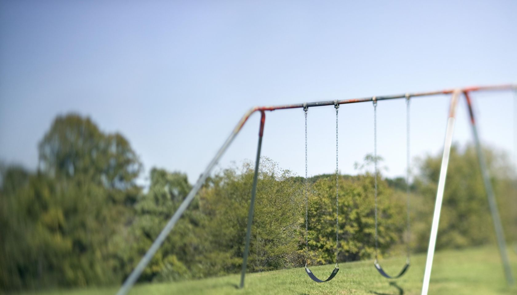Swing set in park