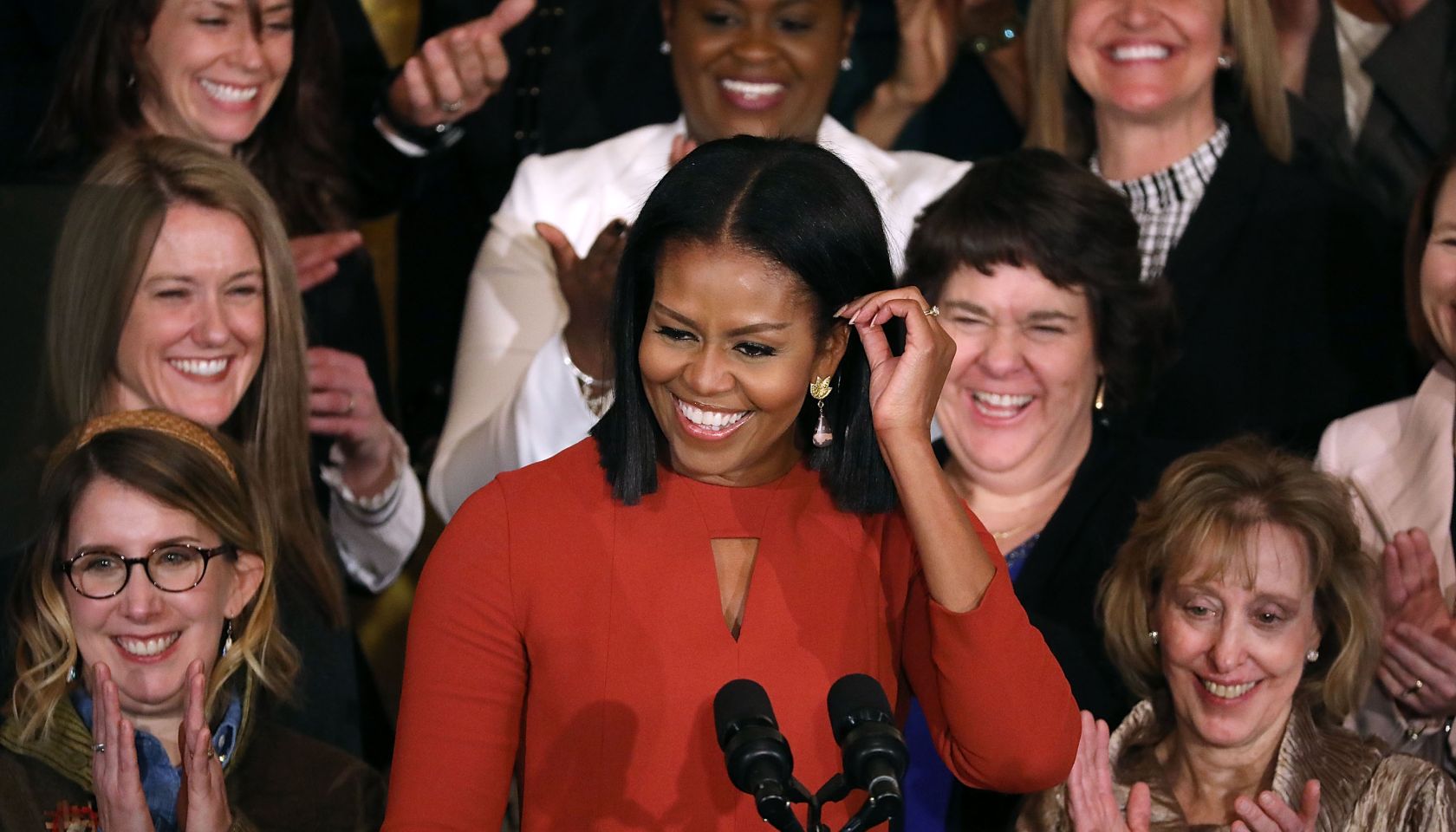 Michelle Obama Delivers Final Speech At The White House