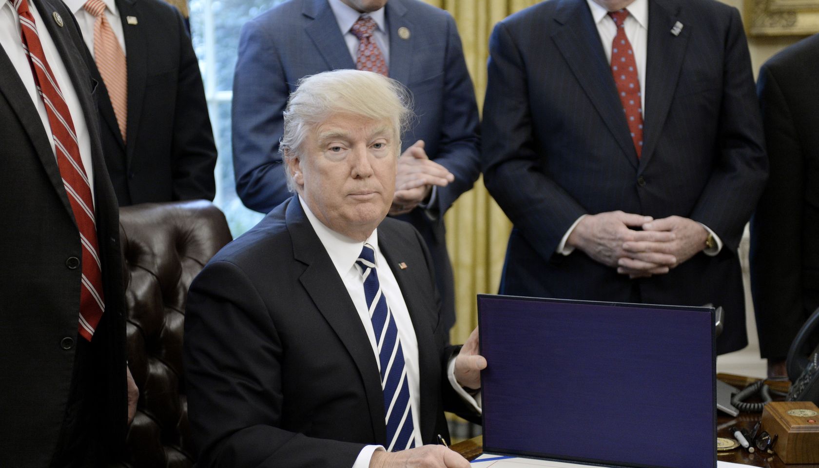 President Trump Signs A Resolution Related To Financial Reform