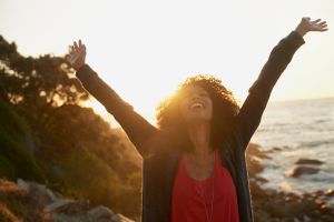 Black woman smiling