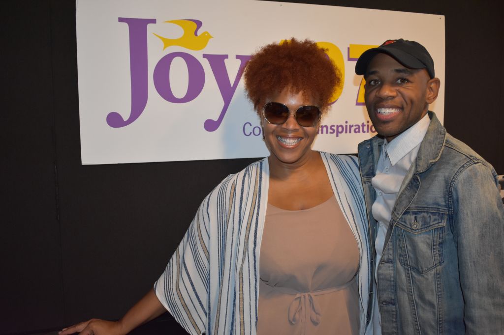 Tina Campbell visit Joy 107.1