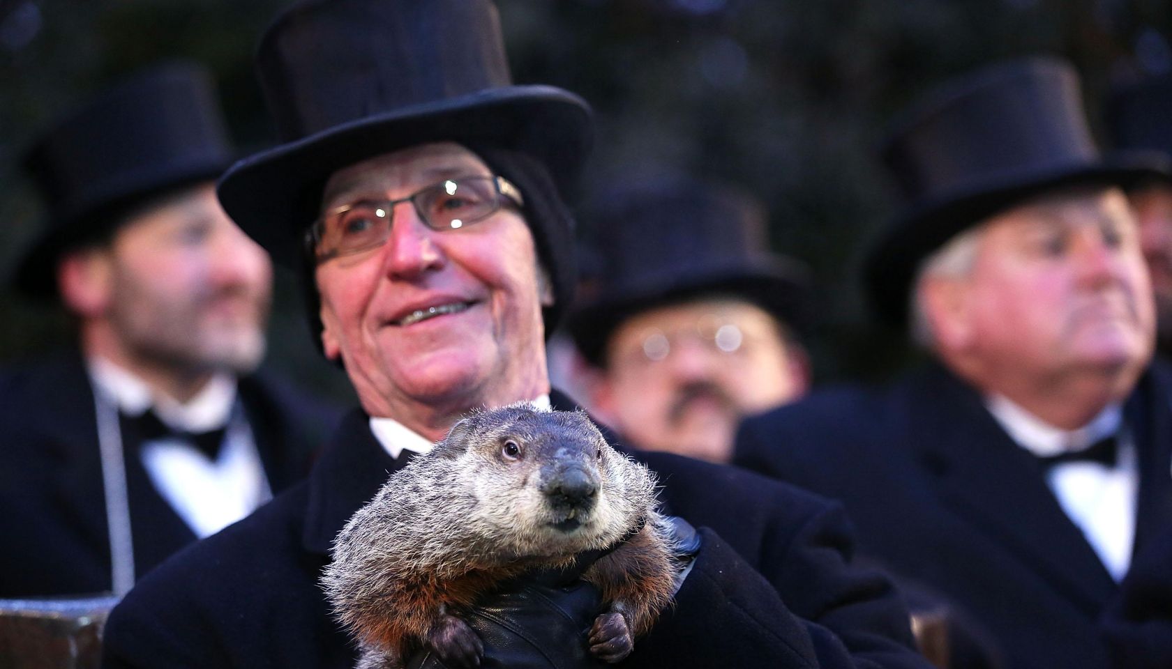 Annual Groundhog's Day Ritual Held In Punxsutawney, Pennsylvania
