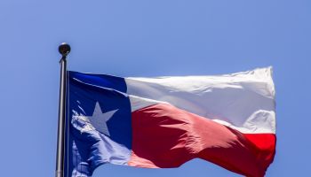 Texas Flag, Austin, Texas, USA