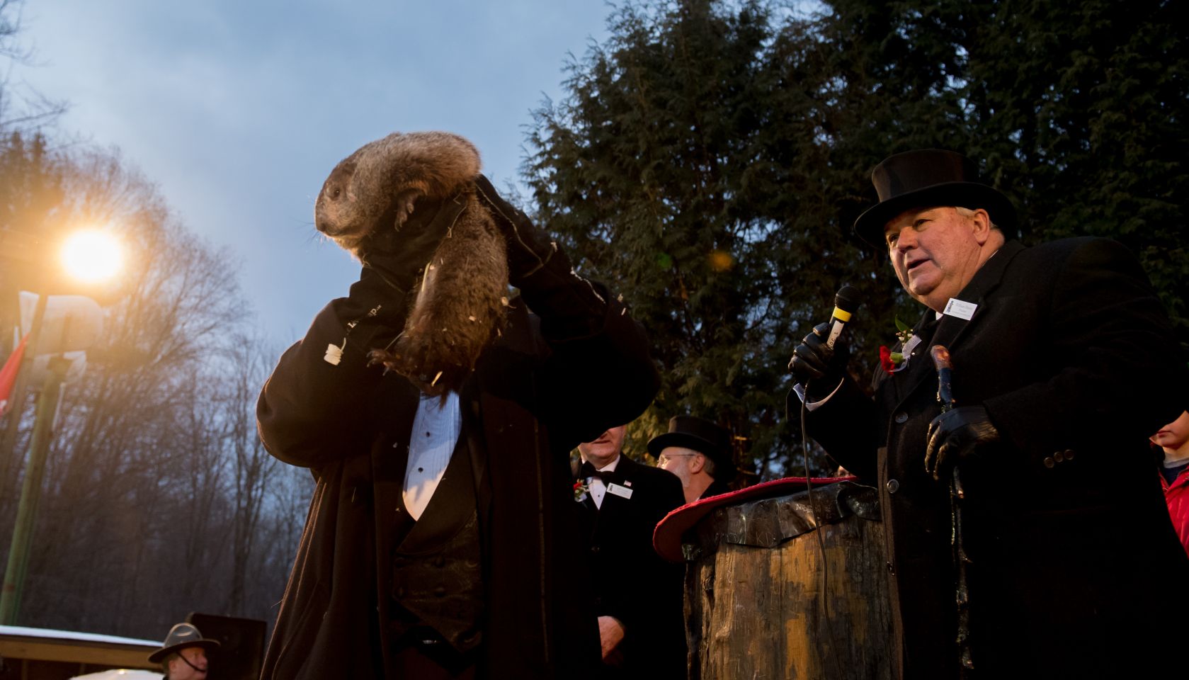 Annual Winter Tradition Of Groundhog Day Celebrated In Punxsutawney, Pennsylvania