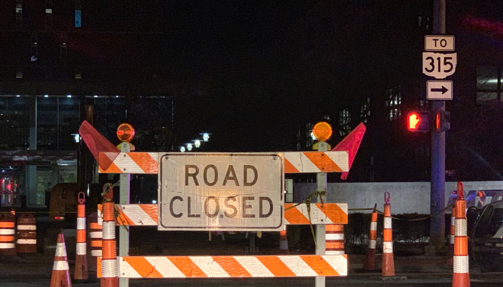 Road Closed Construction Sign