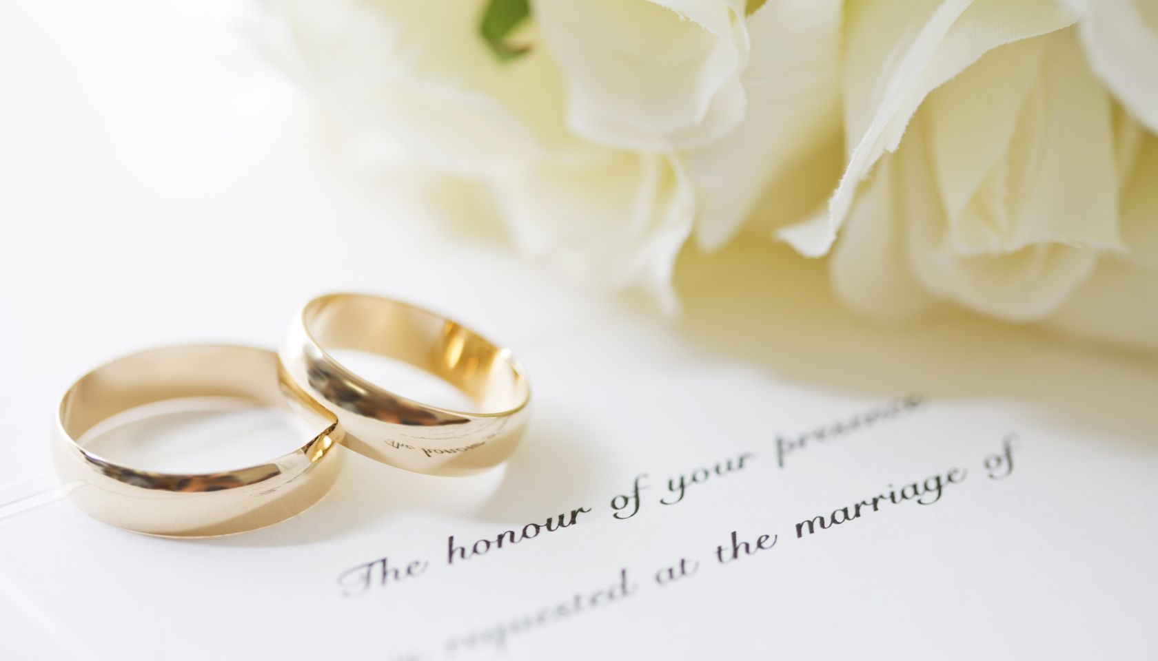 Wedding Rings and Invite