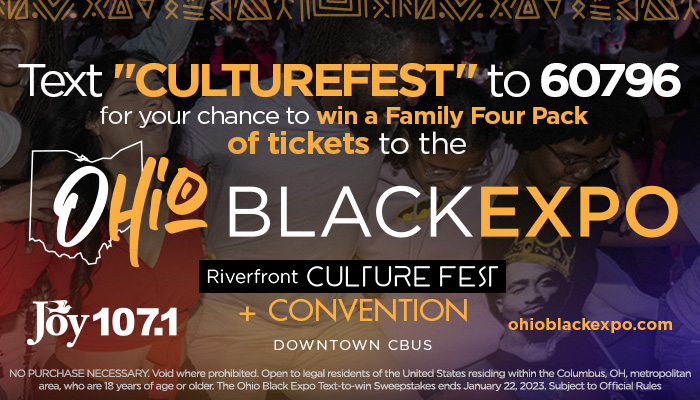 Ohio Black Expo Text to Win Graphic
