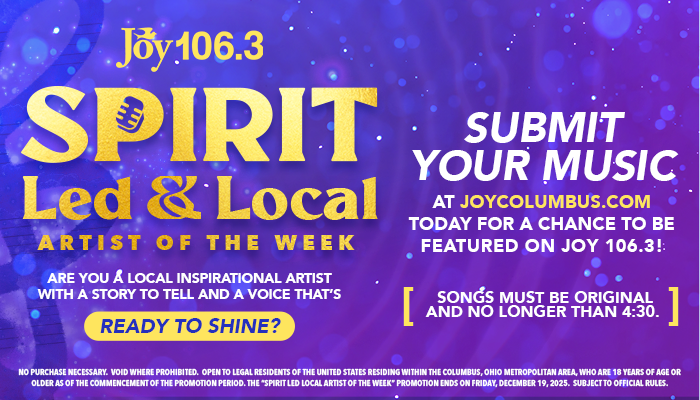 JOY 106.3 Spirit Led & Local Artist of the Week | iOne Local | 2025-03-31